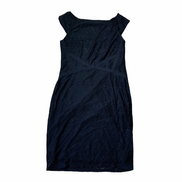 Ali & Jay Black Lace Cap Sleeve Mini Dress Size L - Picture 2 of 8